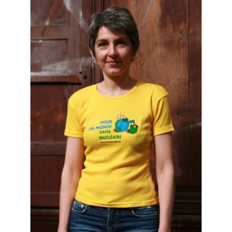 T-Shirt "Pour un monde sans nucléaire" - Femme