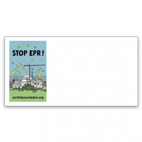 Lot de 40 Enveloppes illustrées "Stop EPR !"