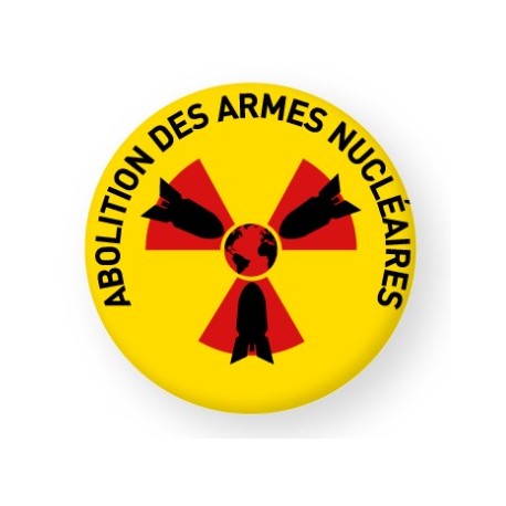 Badge "Abolition des armes nucléaires" (4,5 cm)