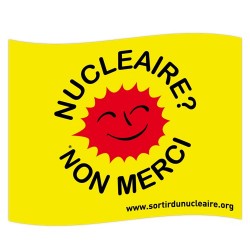 Drapeau "nucléaire, non merci !" Petit modèle