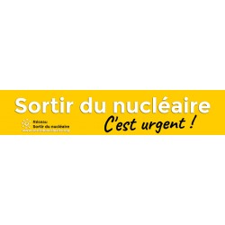 Banderole "Sortir du nucléaire  C'est urgent !"