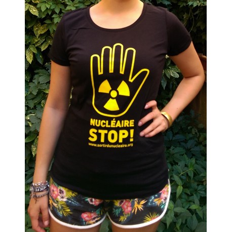 T-shirt "NUCLÉAIRE STOP !" Modèle femme