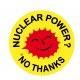 Autocollant "Nuclear power ? No thanks"