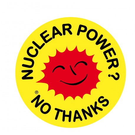 Autocollant "Nuclear power ? No thanks"
