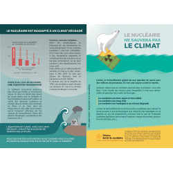 Lot de 10 tracts "Le nucléaire ne sauvera pas le climat"